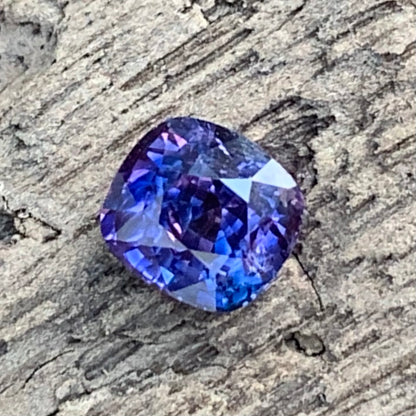 Purple Bicolor Sapphire Rectangular Cushion Heated Only 1.64 Ct Natural Loose Gemstone For Jewelry Making 💎✨
