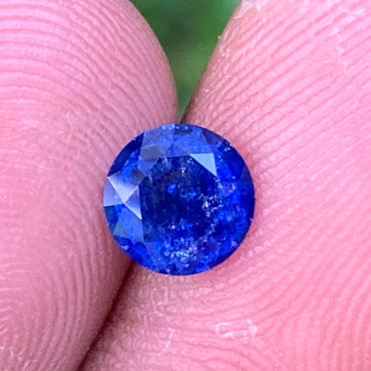 Blue Sapphire 6.3 mm Round Heated Only 1.07 Ct Natural Loose Gemstone