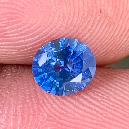 Blue Sapphire Roundish Oval 1.11 Ct Heated Only Natural Loose Gemstone For Jewelry Making