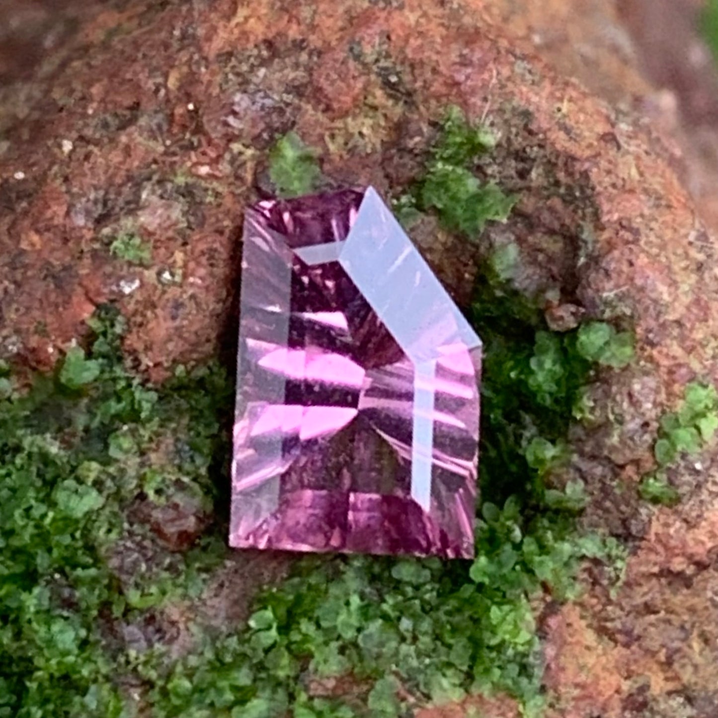Purplish Pink Garnet Free Form 0.50 Ct Natural Unheated Loose Gemstone from Sri Lanka