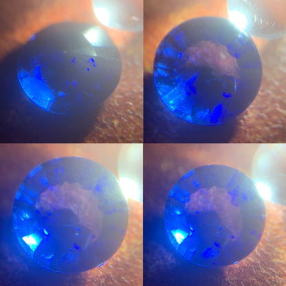 Blue Sapphire 6.5 mm Round 1.13 Ct Natural Loose Gemstone For Jewelry Making