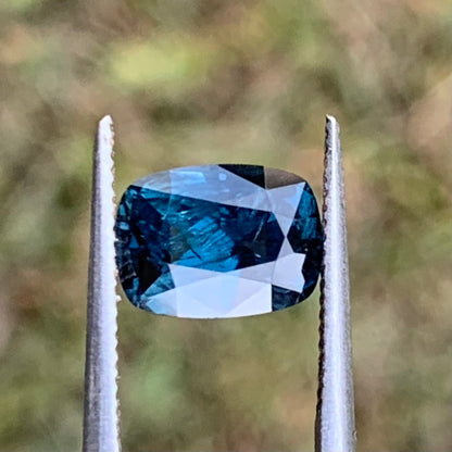 Teal Blue Spinel Rectangular Cushion 1.61 Ct Natural Loose Gemstone For Jewelry Making 💎✨