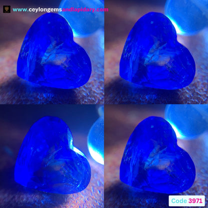 Blue Sapphire Heart Heated Only 1.57 Ct Natural Loose Gemstone 💎✨