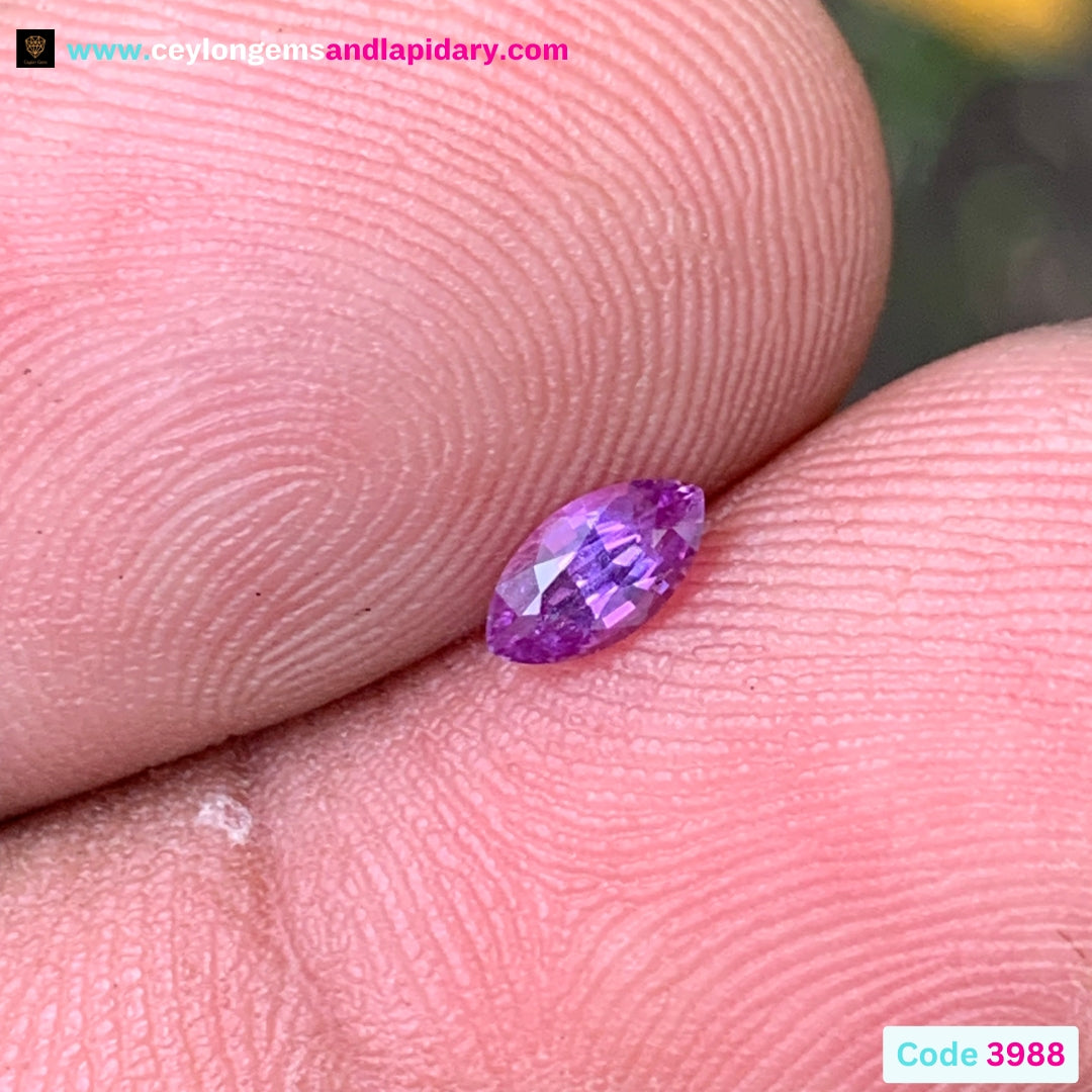 Purple Sapphire Marquise Heated Only 0.35 Ct Natural Loose Gemstone 💎✨