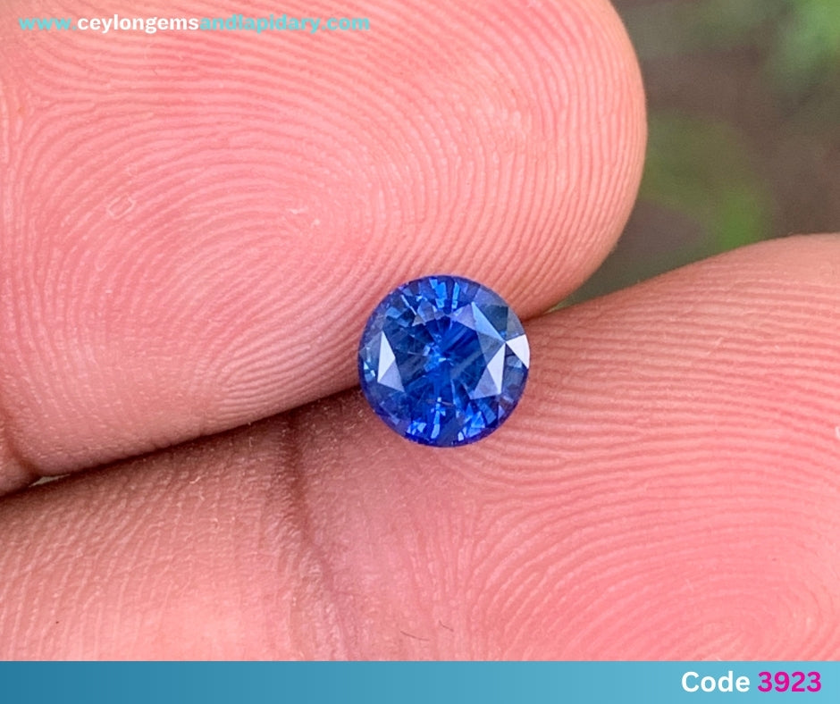 ✨ Blue Sapphire 5.85 mm Round Heated Only 1.13 Ct Natural Loose Gemstone 💎