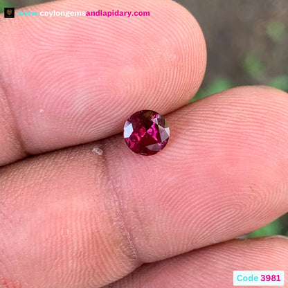 Red Garnet 5.4 mm Round 0.61 Ct Natural Loose Gemstone For Jewelry Making 💎✨