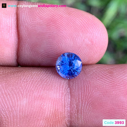 Blue Sapphire 6.7 mm Round Heated Only 1.86 Ct Natural Loose Gemstone For Jewelry Making 💎✨