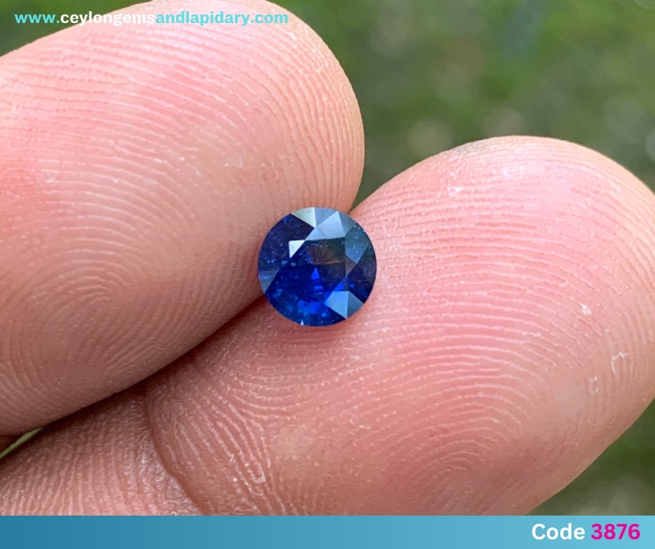 ✨ Blue Sapphire 5.7 mm Round Heated Only 0.69 Ct Natural Loose Gemstone 💎