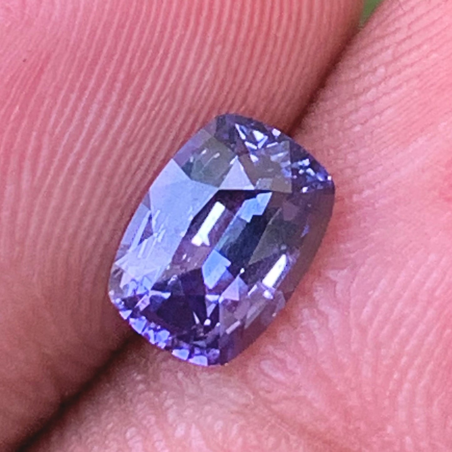 Natural Unheated Color Change Sapphire Rectangular Cushion 1.16 Ct Certified Loose Gemstone From Sri Lanka