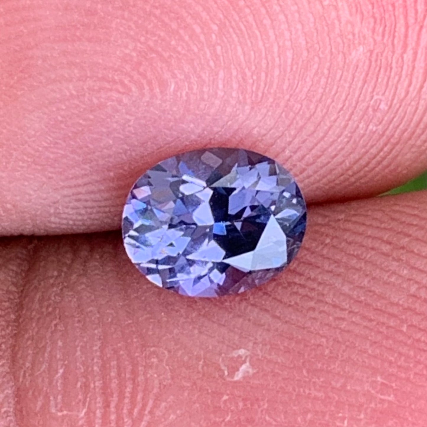 Bluish Purple Spinel Oval 0.94 Ct Natural Unheated Loose Gemstone for Jewelry Making