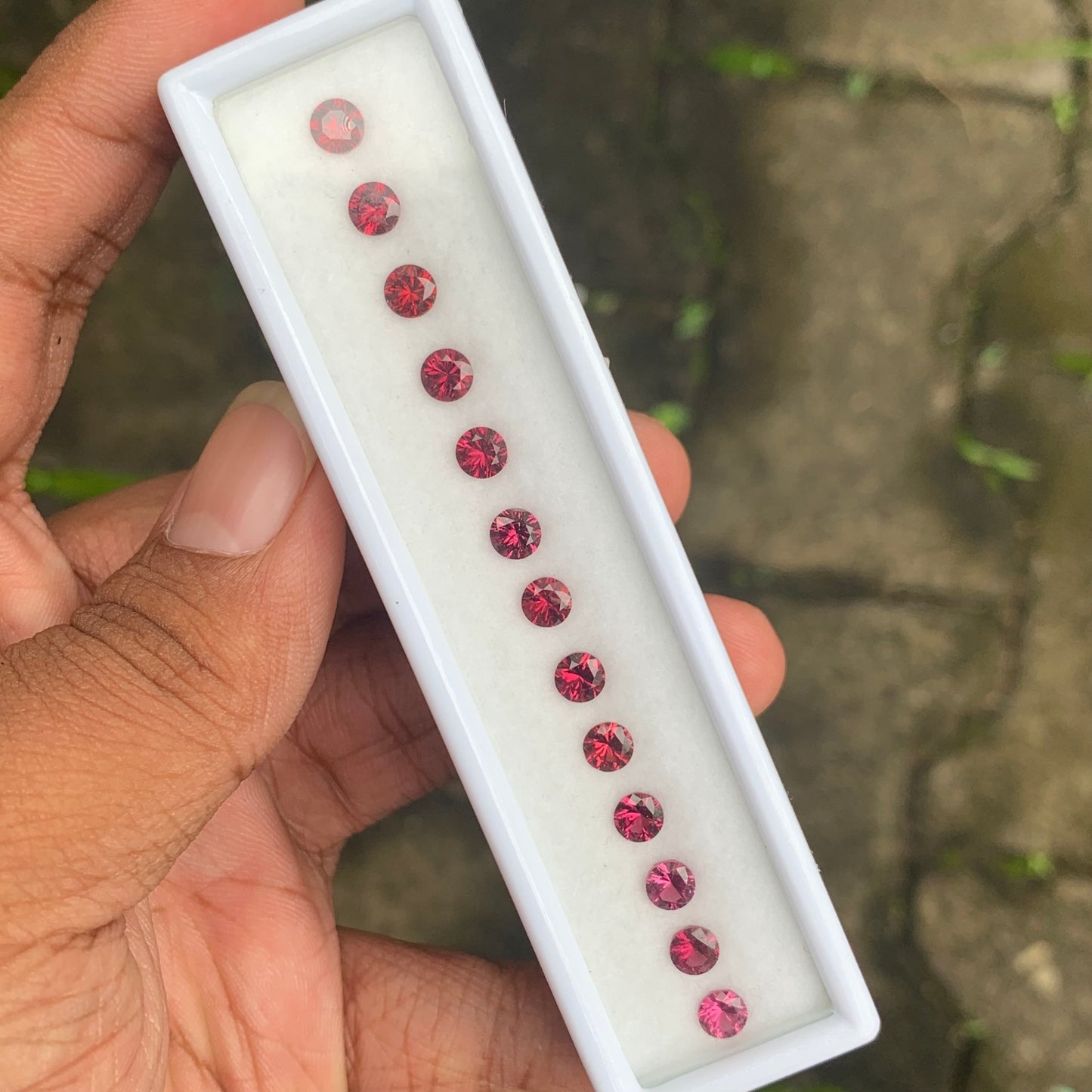 Fantasy Cut Pinkish Red Garnet 6.02 Ct / 13 Stones Loose Gemstone Parcel For Jewelry Making 💎✨