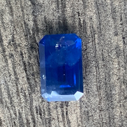 Blue Sapphire Emerald Cut 1.43 Ct Natural Loose Gemstone For Jewelry Making