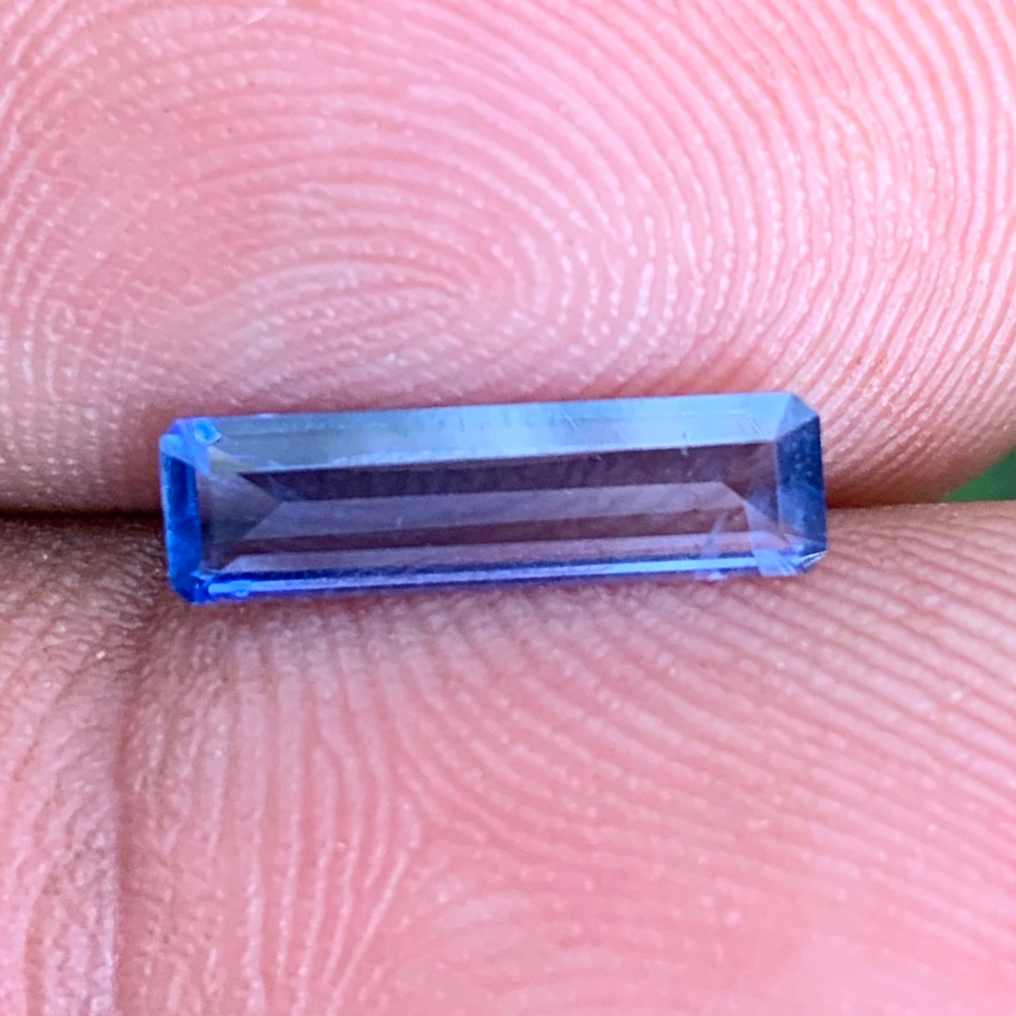 Blue Sapphire Emarald Cut 0.85 Ct Natural Heated Only Loose Gemstone from Sri Lanka