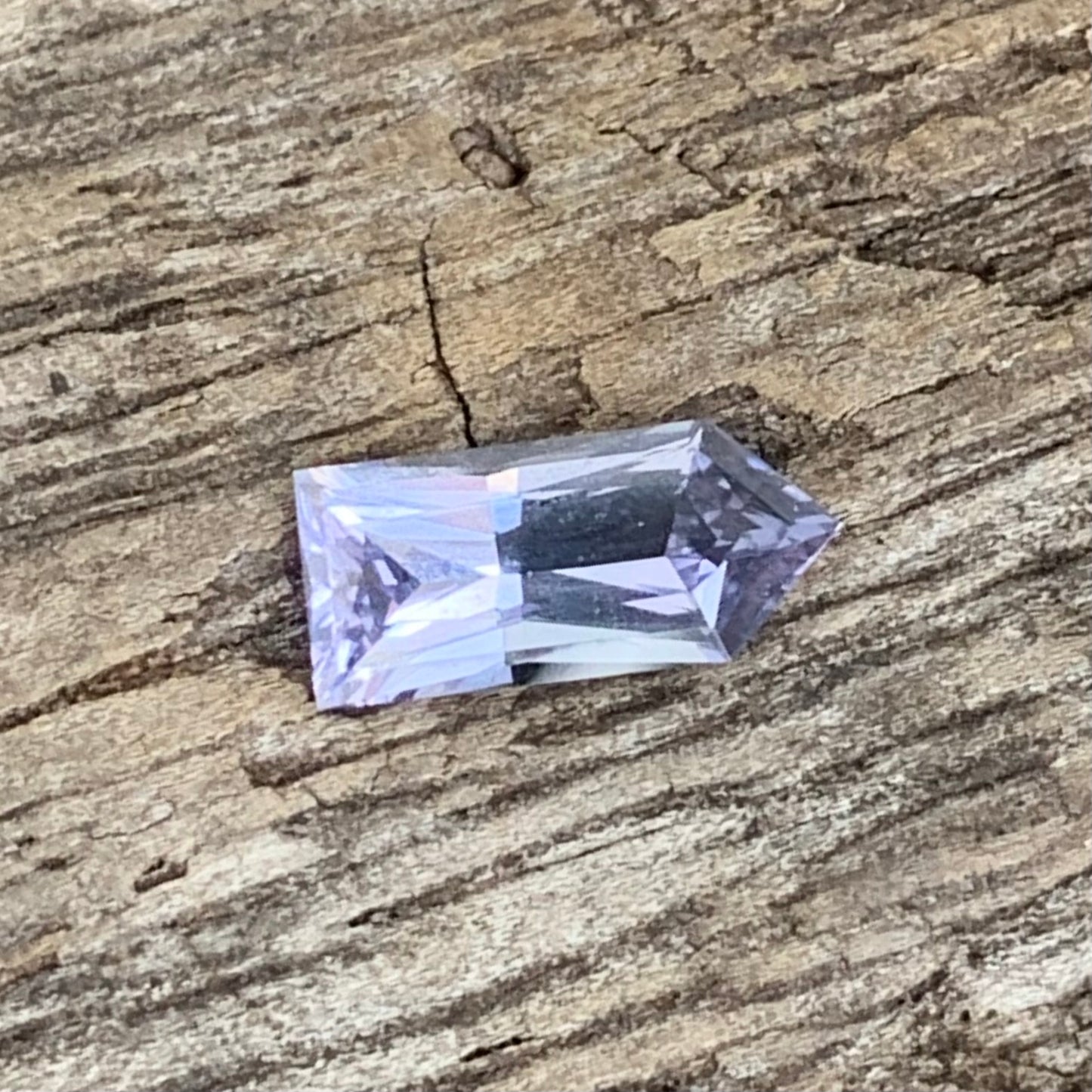 Natural Purplish Gray Spinel Bullet 0.60 Ct Pentagonal Loose Gemstone For Jewelry Making