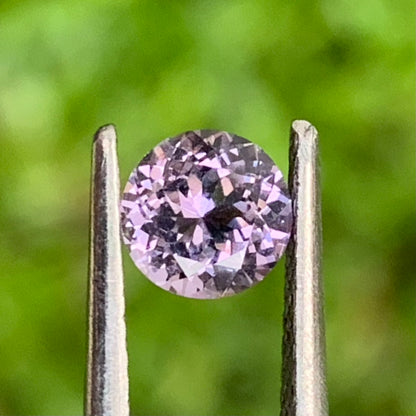 Purple Spinel 5.3 mm Round Fancy Flower Cut 0.65 Ct Loose Gem Stone from Sri Lanka