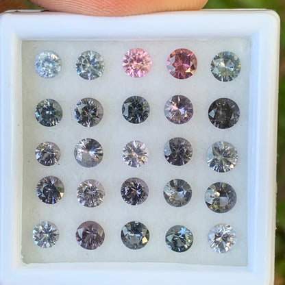 Natural Spinel Round Loose Gem Parcel of 6.58 Ct / 25 Natural Gemstones For Contemporary Jewelry