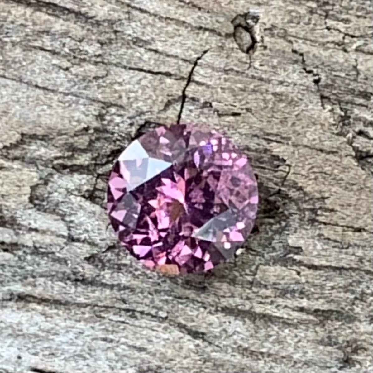 Pink Spinel Round Flower Cut 4.9 mm / 0.51 Ct Pink Loose Gemstone For Jewelry Making