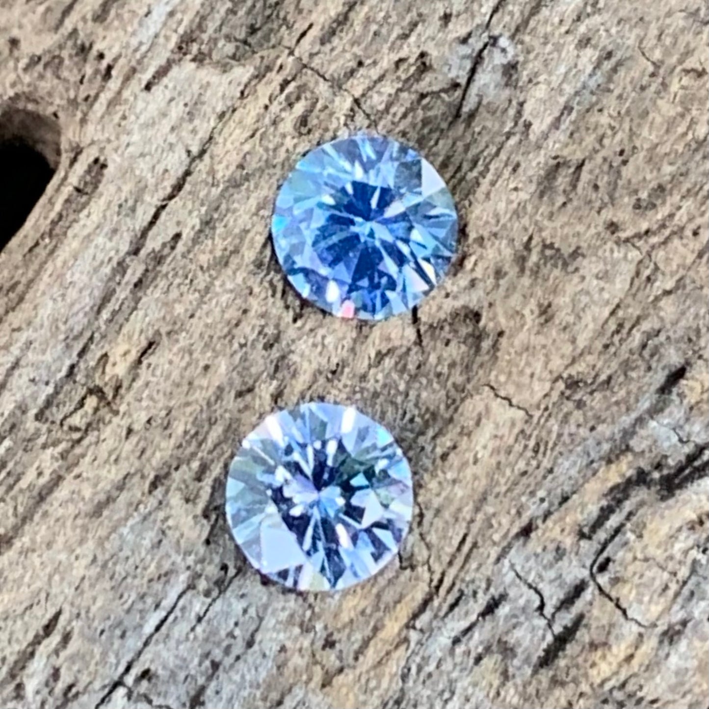 Blue Sapphire Round Pair 4.5 mm / 0.81 Ct Heated Only Natural Loose Gemstones for Earrings