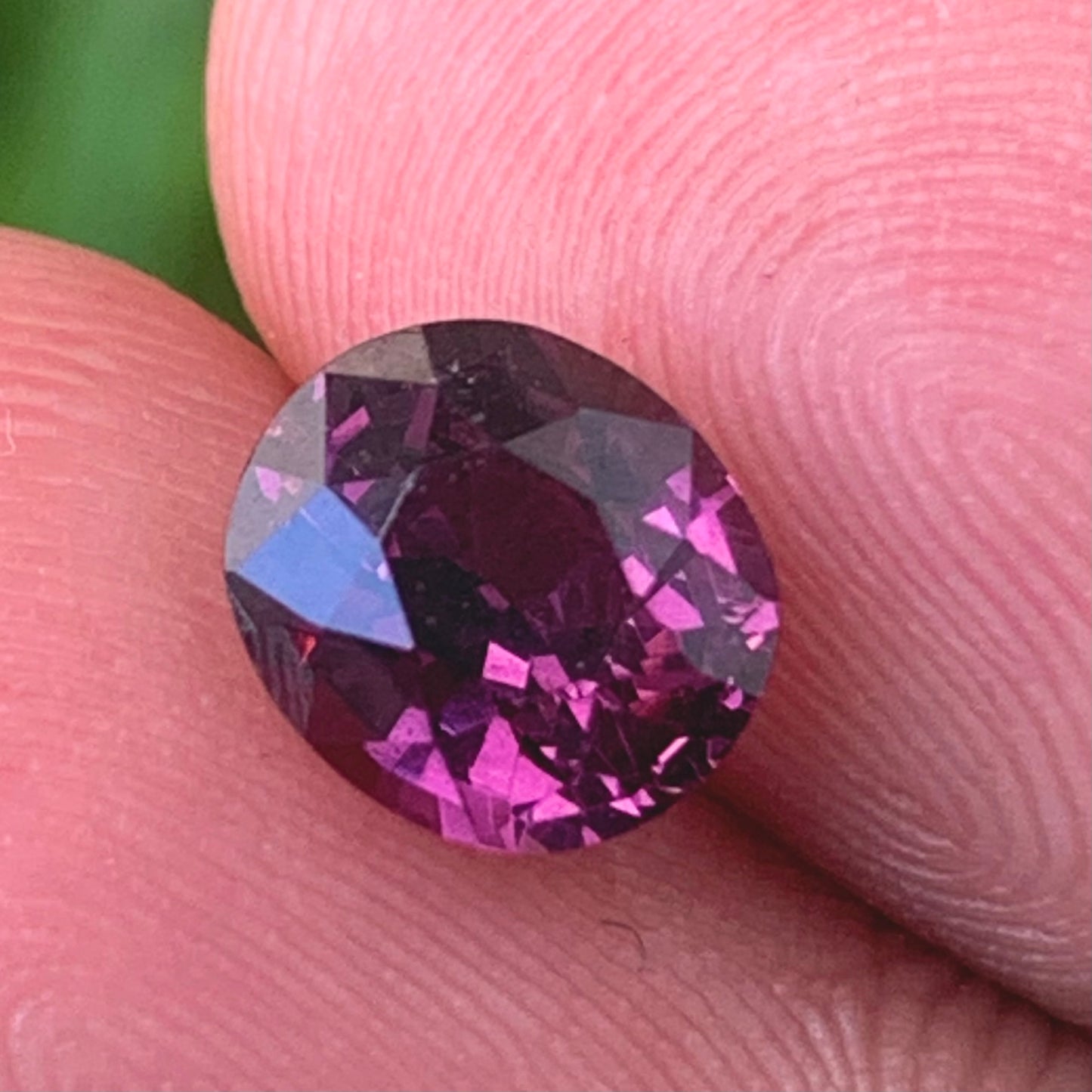 Purplish Pink Spinel Oval 1.55 Ct Natural Loose Gemstone