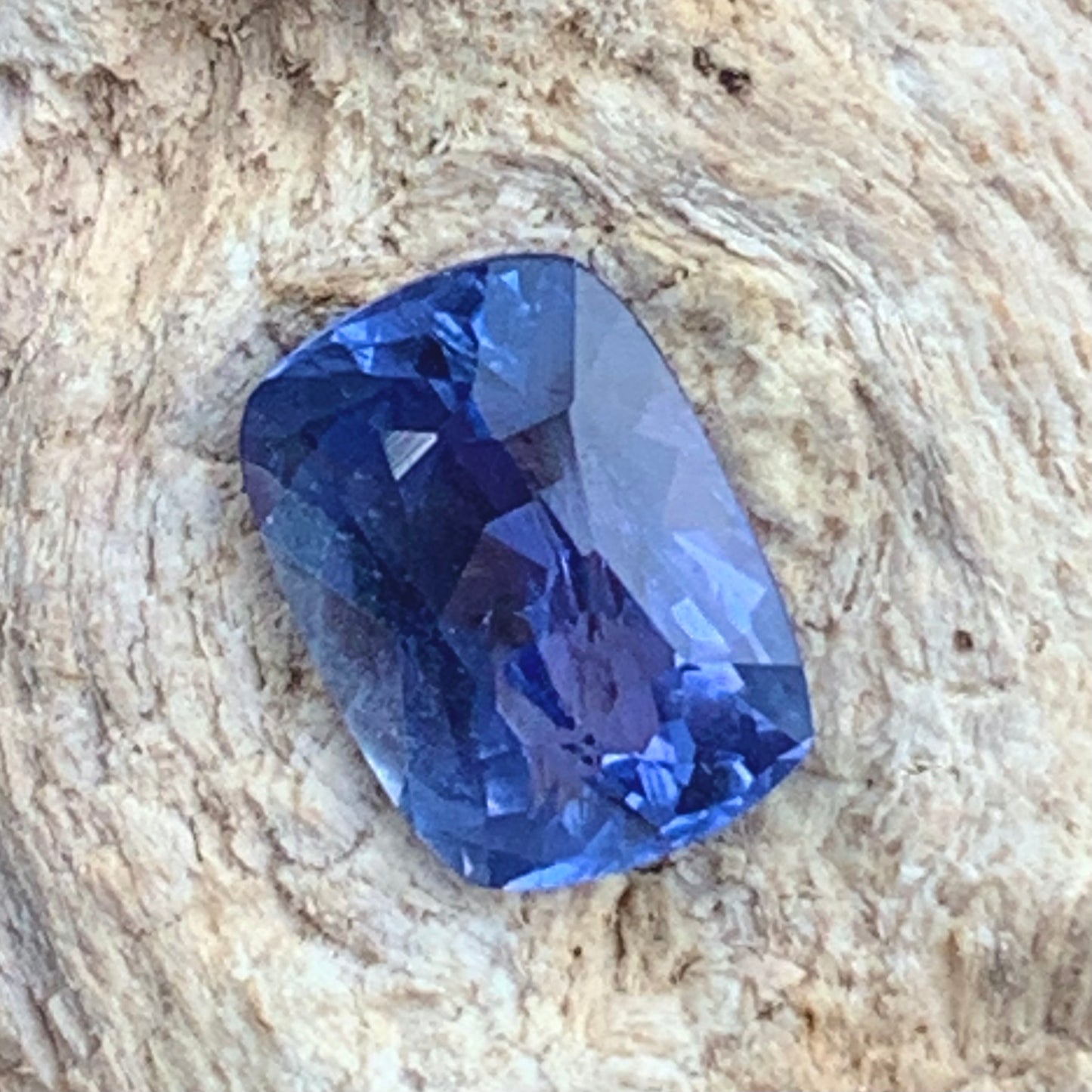 Unheated Blue Sapphire Certified Rectangular Cushion 1.26 Ct Natural Loose Gemstone