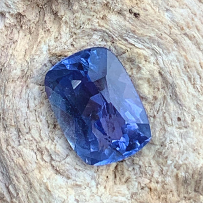 Unheated Blue Sapphire Certified Rectangular Cushion 1.26 Ct Natural Loose Gemstone
