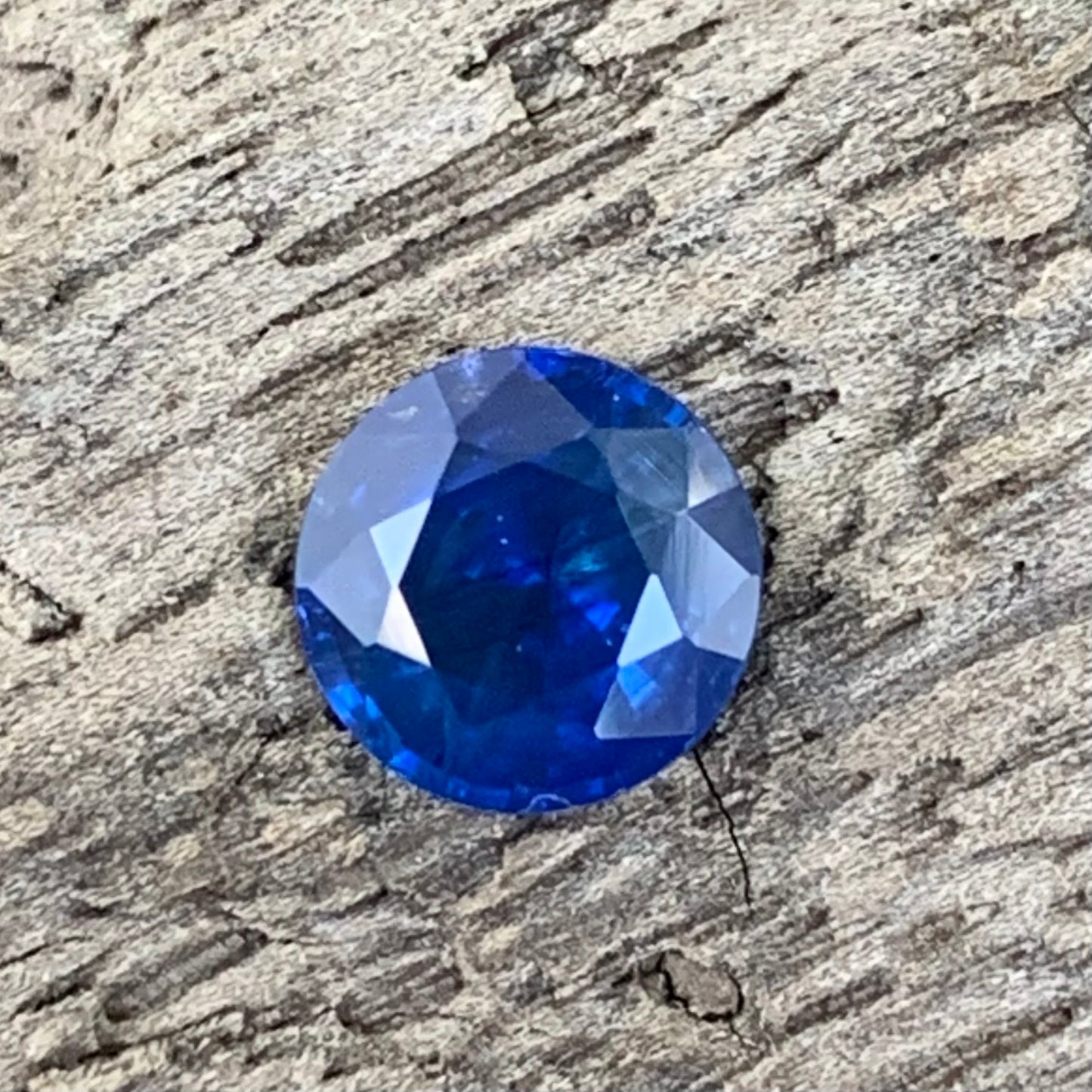 Blue Sapphire 5.9 mm Round Heated Only 1 Ct Natural Loose Gemstone