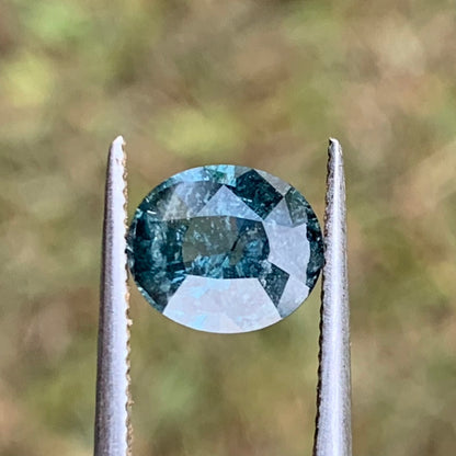 Teal Blue Spinel Oval 1.18 Ct Natural Loose Gemstone