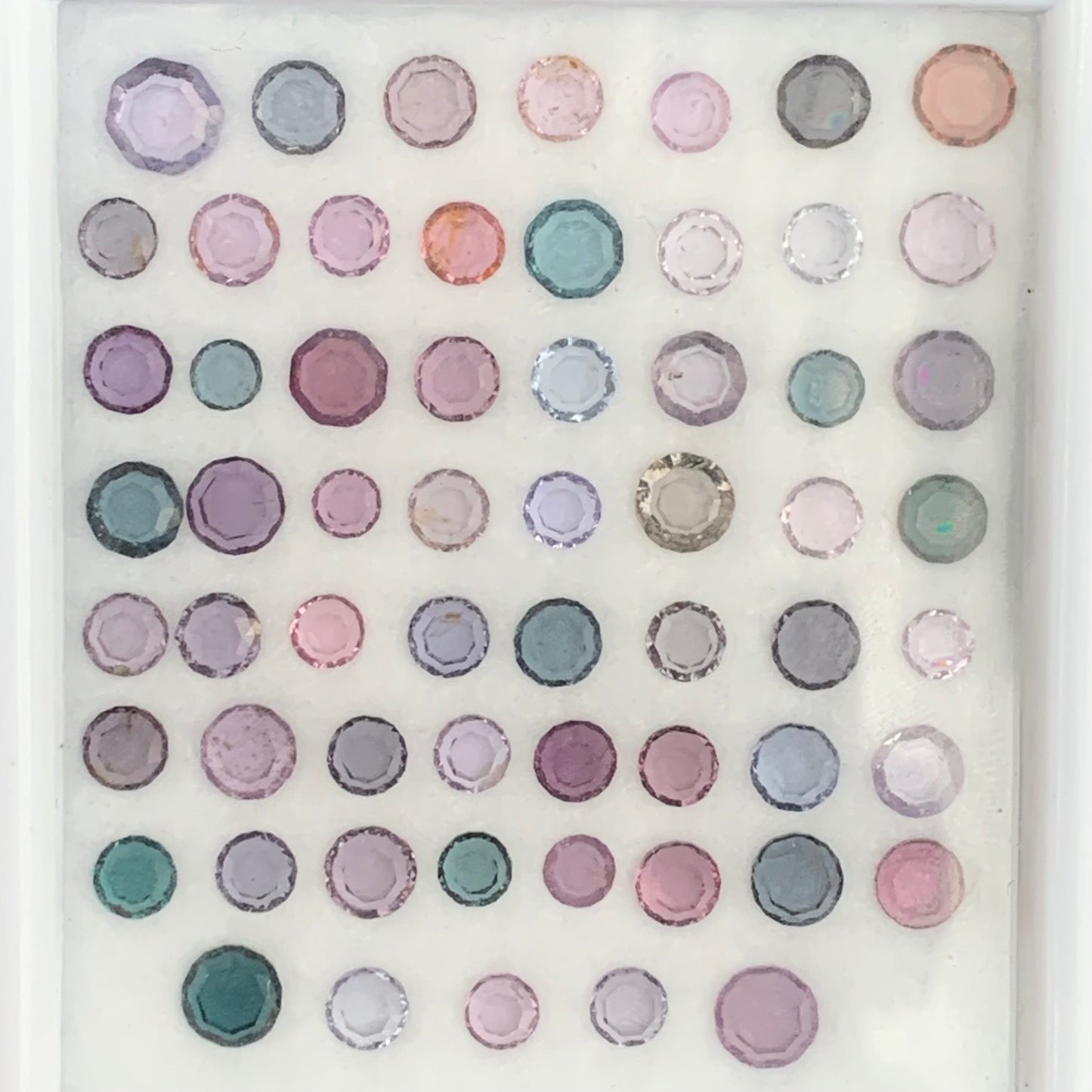 Spinel Portrait Cut Roundish Tablets Multicolor Natural Loose Gemstone Parcel at Wholesale Price 24.30 Ct / 60 Stones