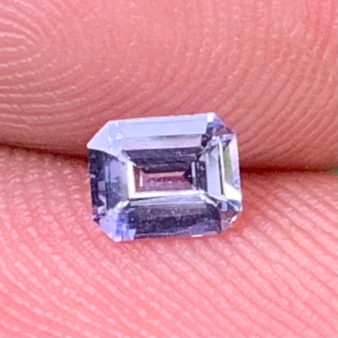 Light Purple Sapphire Emerald Cut 0.52 Ct Natural Heated Only Loose Gem Stone