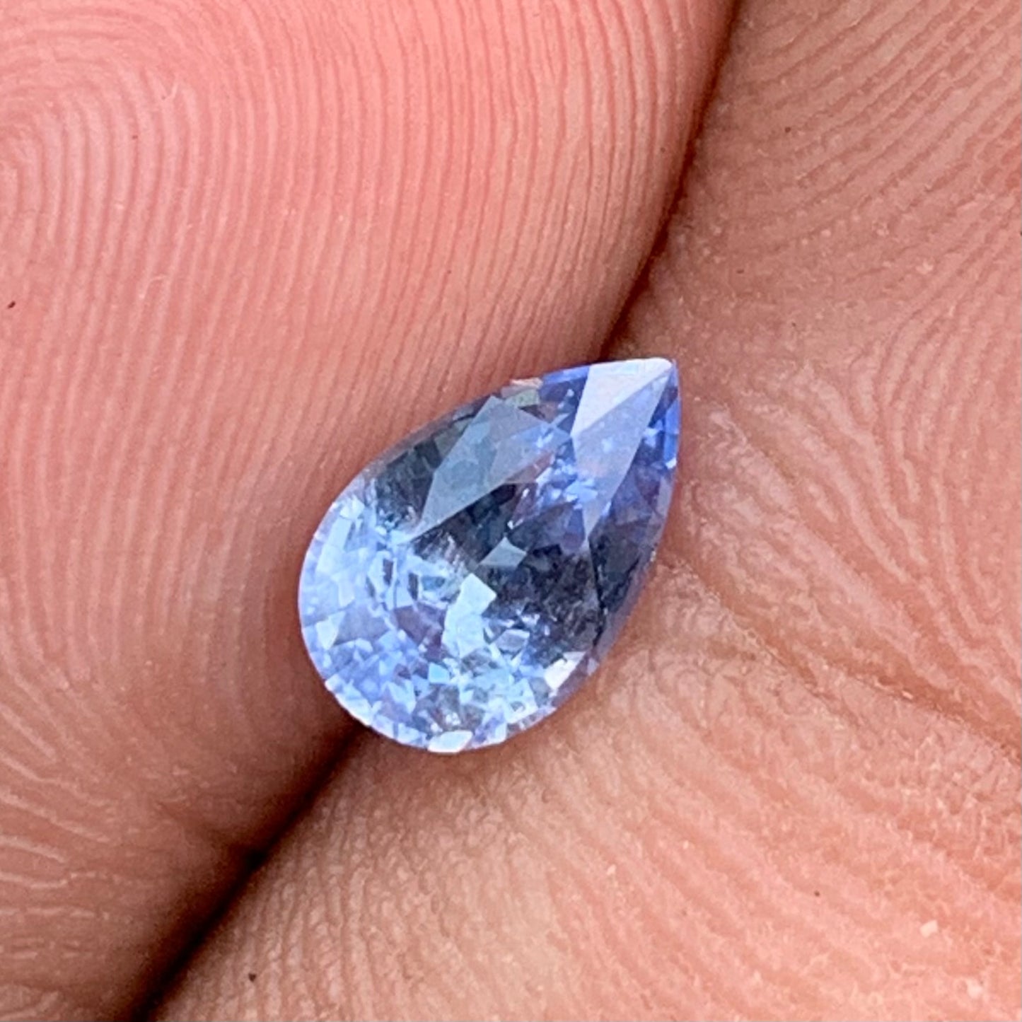 Blue Sapphire Pear 0.84 Ct Natural Loose Gemstone For Jewelry Making