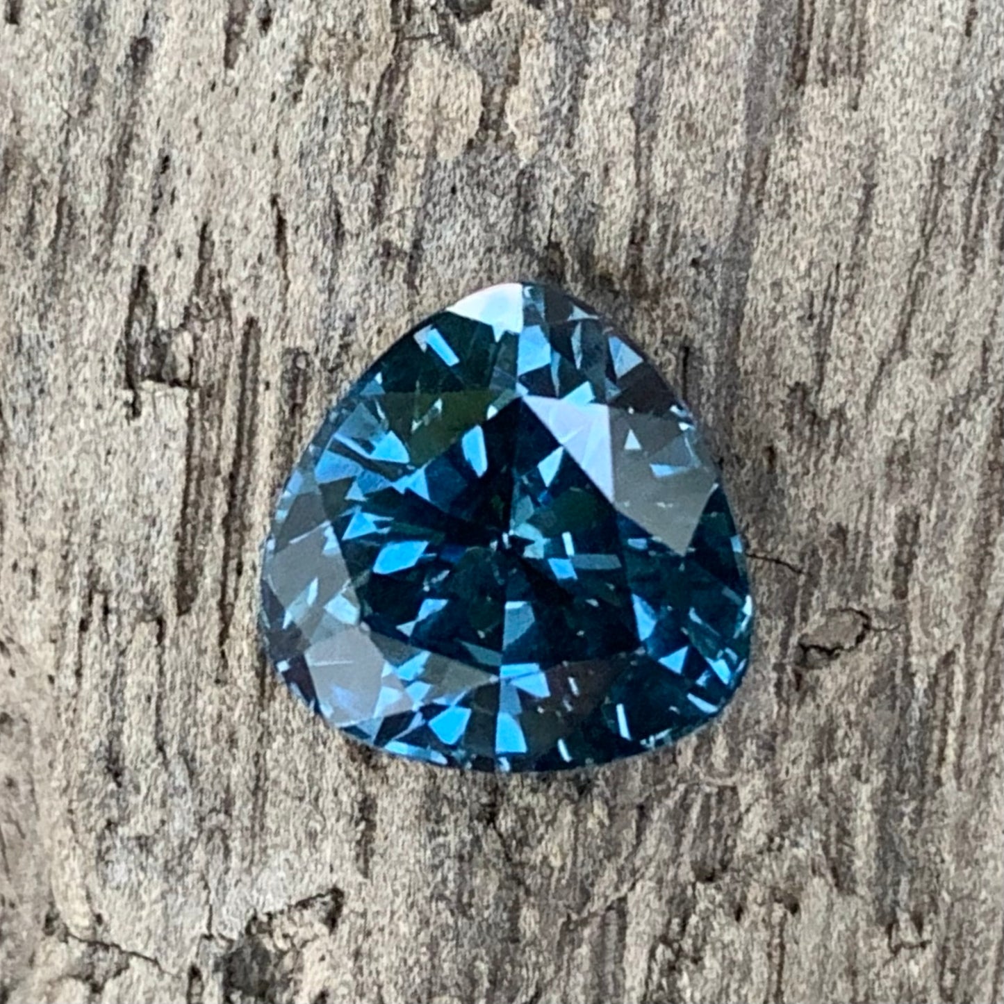 Teal Blue Spinel Trillion 2.40 Ct Natural Loose Gemstone From Sri Lanka