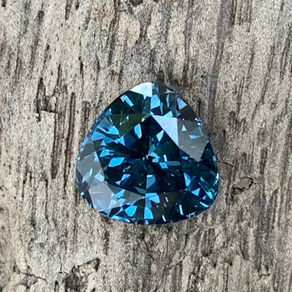Teal Blue Spinel Trillion 2.40 Ct Natural Loose Gemstone From Sri Lanka