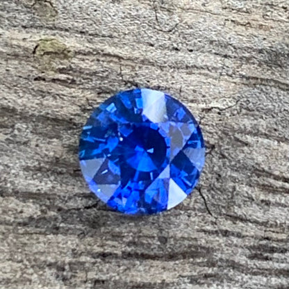 Blue Sapphire 5.5 mm Round Heated Only 1 Ct Natural Loose Gemstone for Jewelry Making