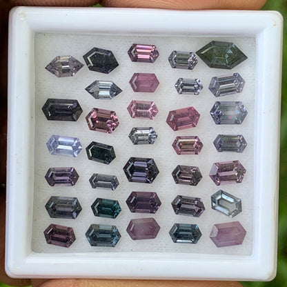 Spinel Eleongated Hexagon Parcel At Wholesale Price 9.42 Ct / 34 Stones