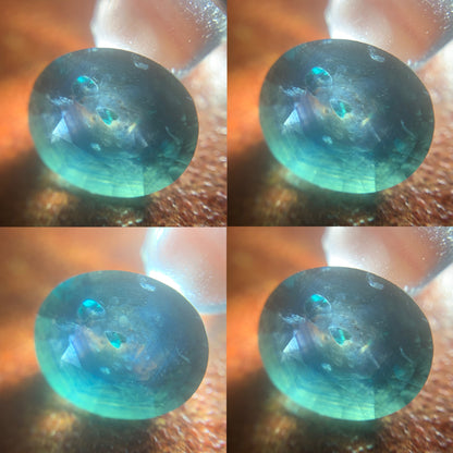 Teal Blue Sapphire Oval 0.98 Ct Natural Loose Gemstone For Jewelry Making 💎✨
