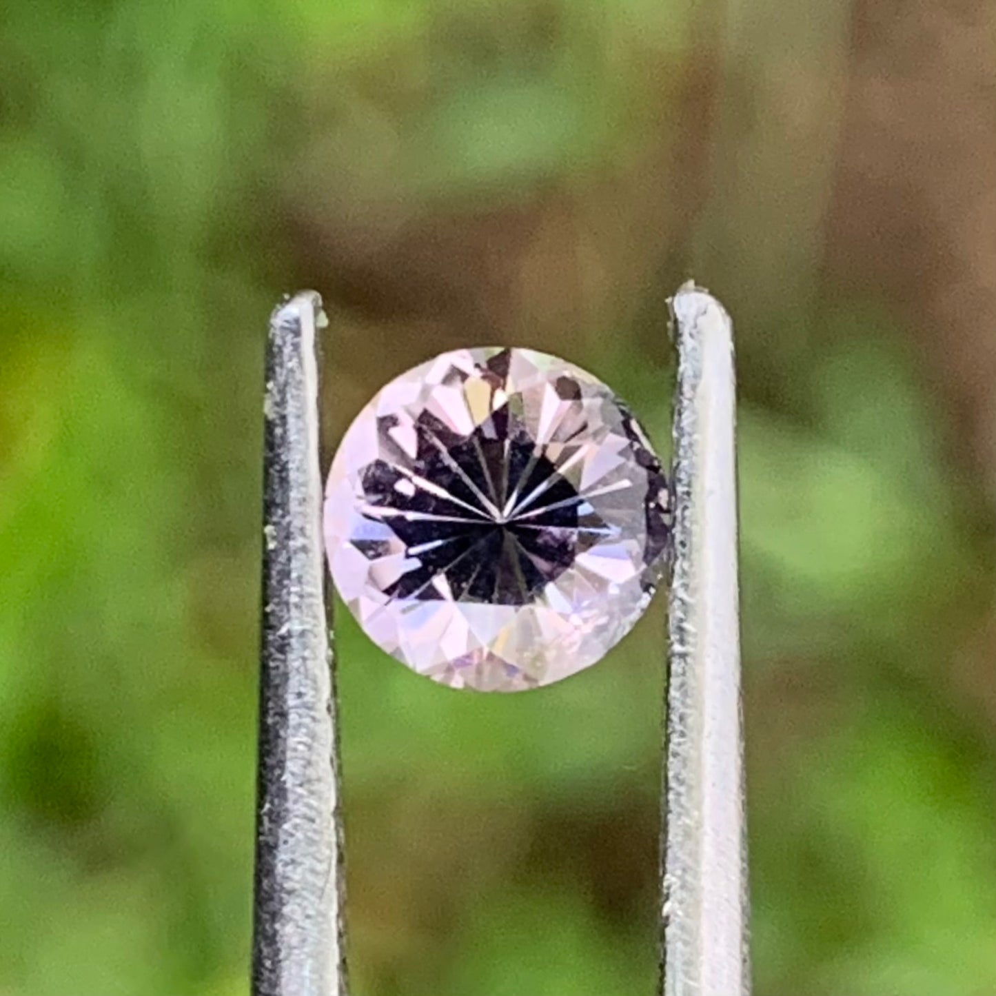 Lavender Spinel Flower Cut Round 5 mm / 0.57 Ct Natural Loose Gemstone from Sri Lanka