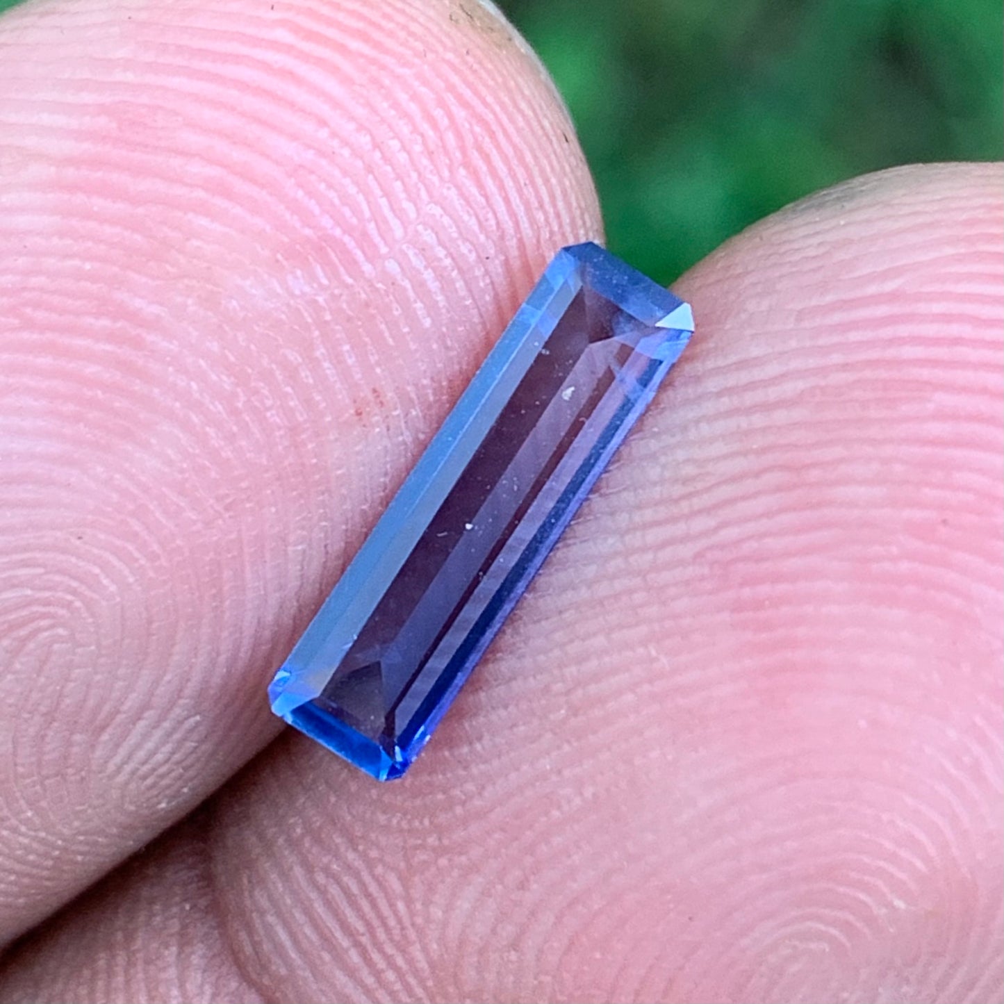 Blue Sapphire Emarald Cut 0.85 Ct Natural Heated Only Loose Gemstone from Sri Lanka
