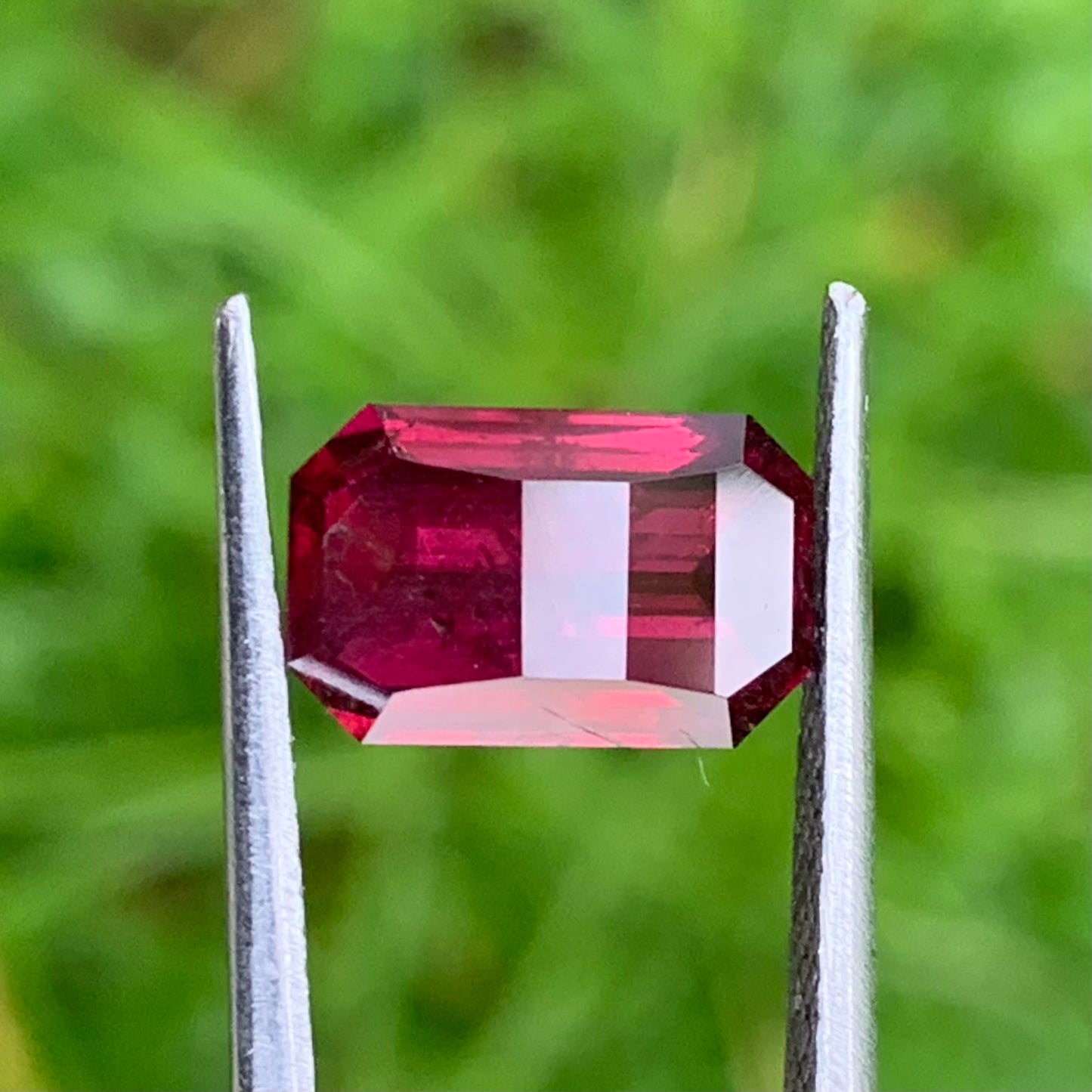 Red Garnet Pixel Cut Octagon 3.55 Ct Natural Unheated Loose Gemstone From Sri Lanka
