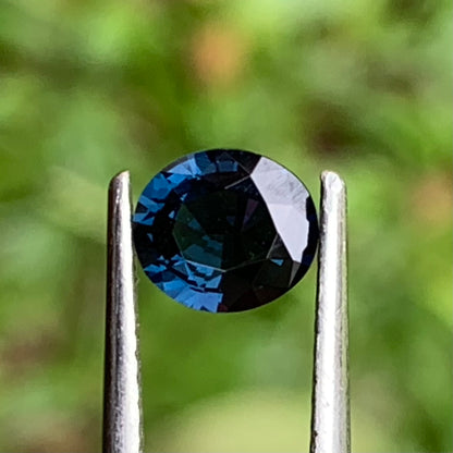 Teal Blue Spinel Oval 6.1 mm / 0.8 Ct Natural Loose Gemstone For Jewelry Making