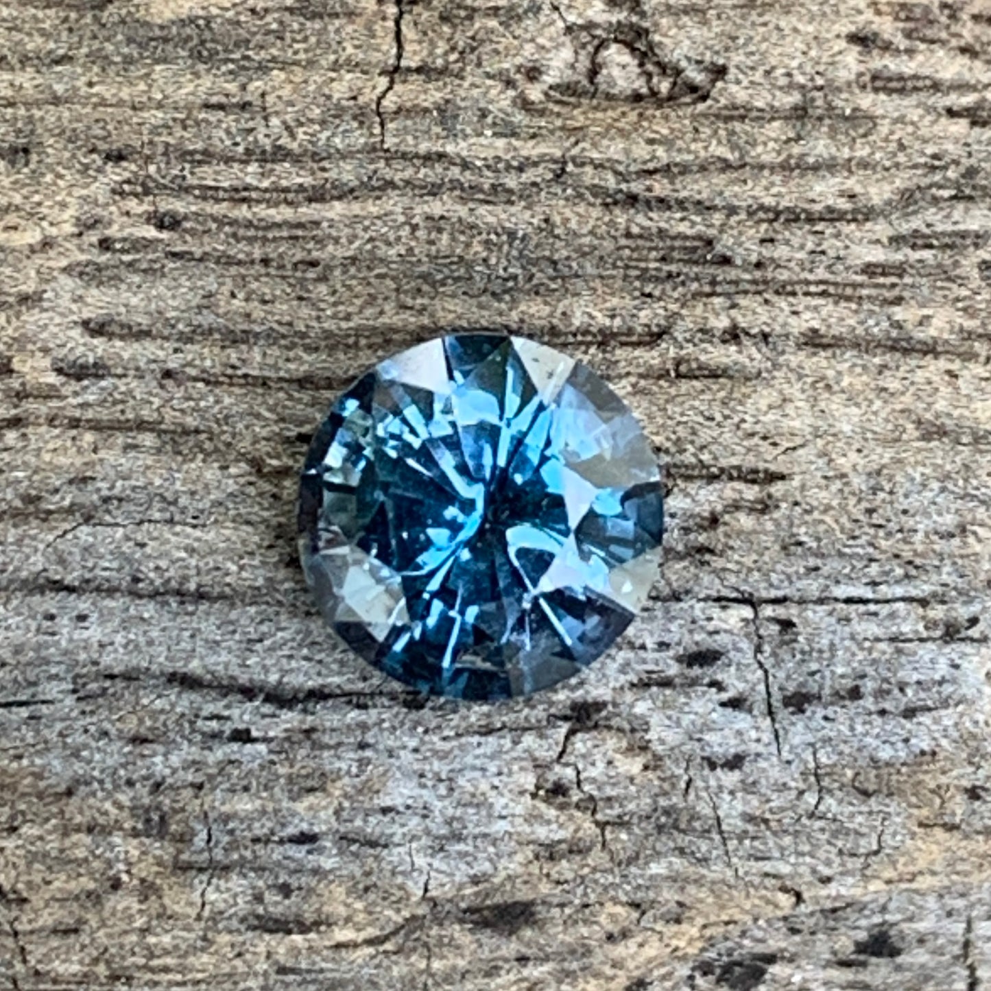 Teal Blue Spinel 6.1 mm Round 1.26 Ct Loose Gemstone For Contemporary Jewelry