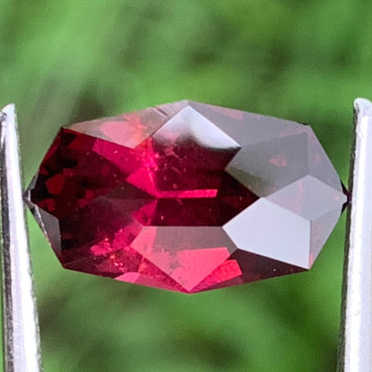 Deep Red Garnet Octagon 2.85 Ct Natural Unheated Loose Gemstone from Sri Lanka
