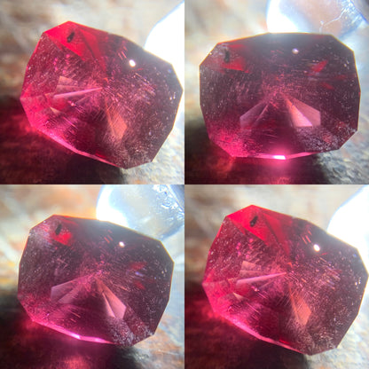 Red Garnet Modified Octagon 1.97 Ct Natural Loose Gemstone For Jewelry Making