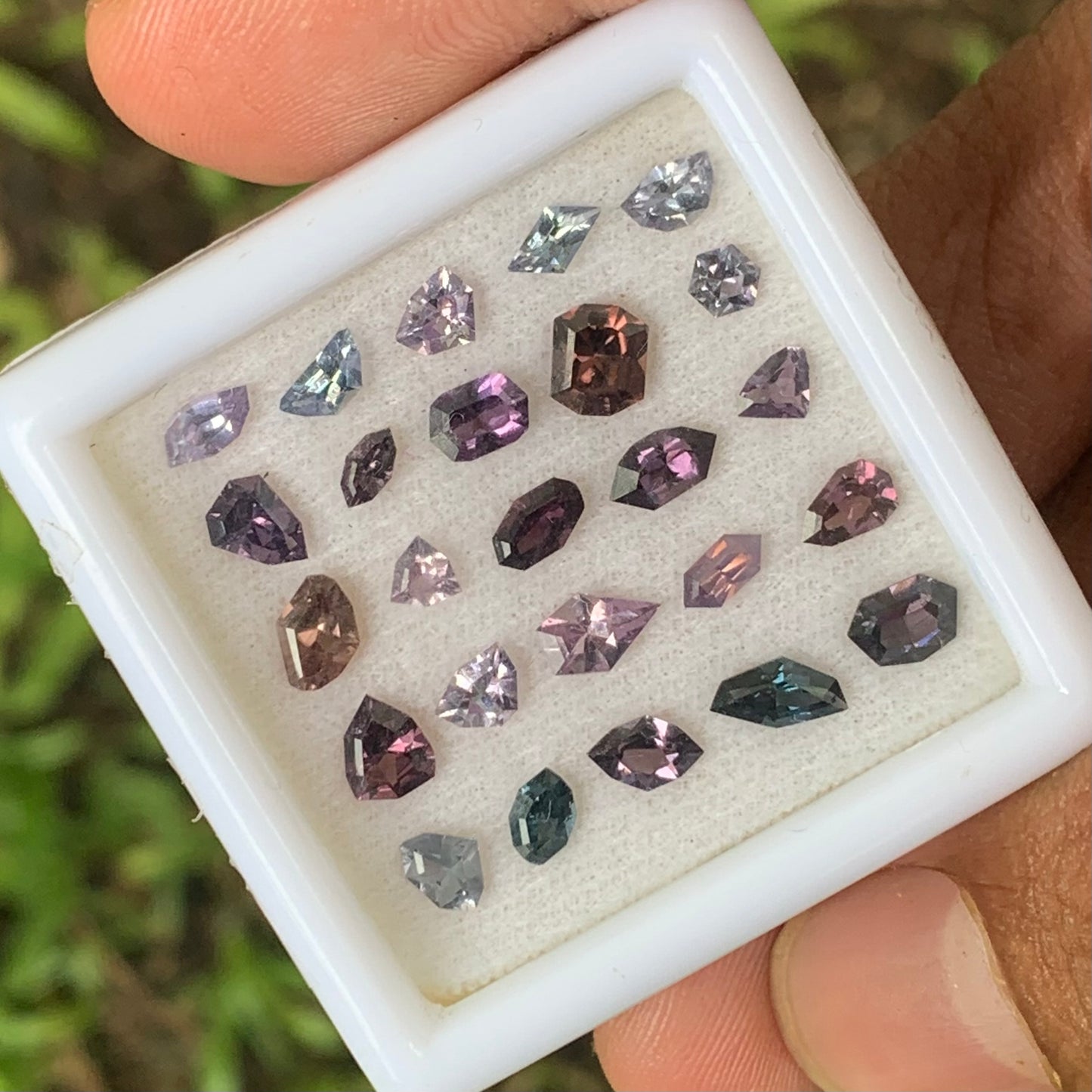 Multicolor Spinel Geometric Shape Natural Loose Gemstone Parcel 5.47 Ct / 25 Gemstones From Sri Lanka