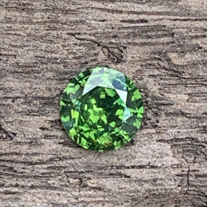 Green Zircon 7.4 mm Round 1.74 Ct Natural Loose Gemstone