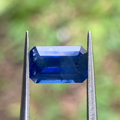 Blue Sapphire Emerald Cut 1.43 Ct Natural Loose Gemstone For Jewelry Making