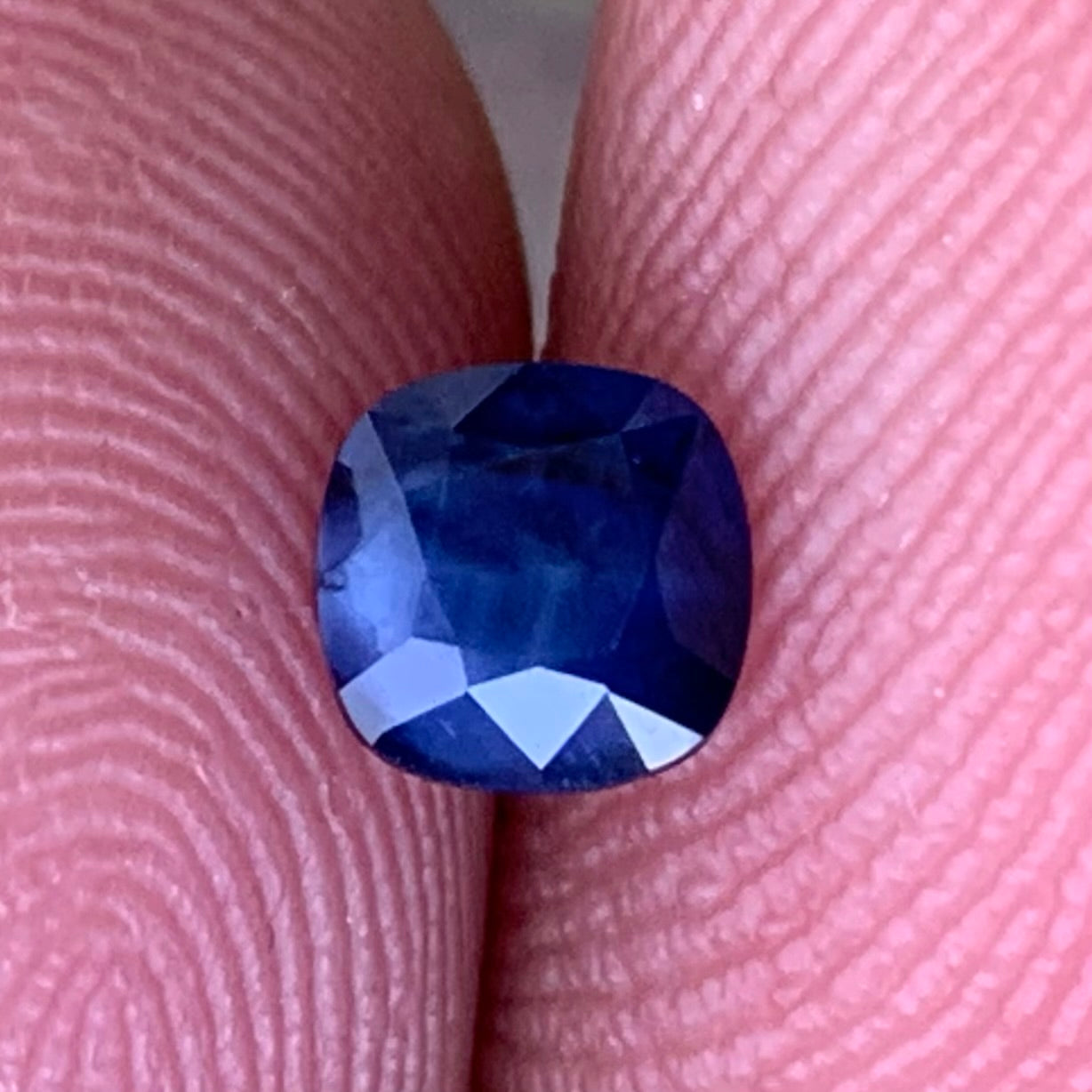 Deep Blue Milky Sapphire Cushion 0.57 Ct Heated Only Natural Loose Gemstone For Jewelry Making