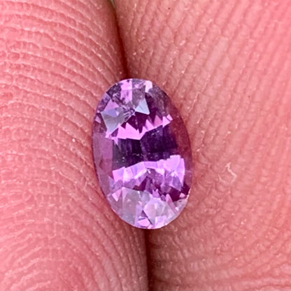 Purple Sapphire Oval Heated Only 0.5 Ct Loose Gemstone For Jewelry Making