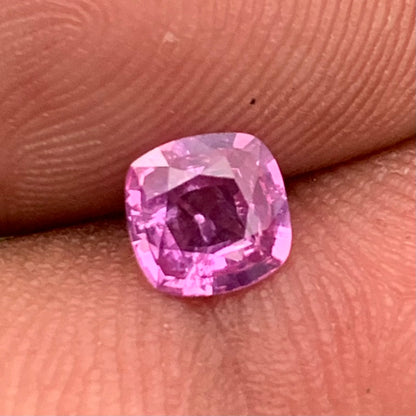 Purplish Pink Sapphire Cushion 0.63 Ct Heated Only Natural Loose Gemstone