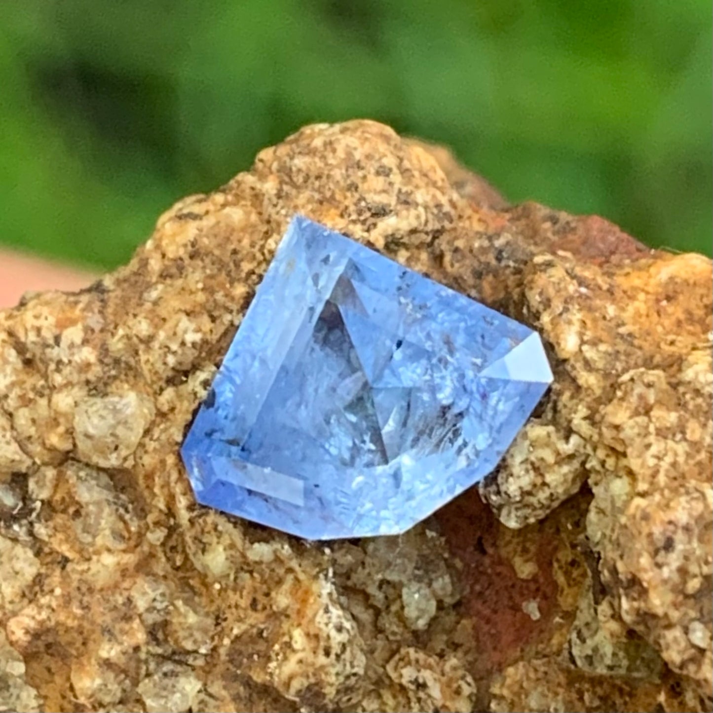 Blue Sapphire Curved Trillion 1.30 Ct Natural Heated Only Loose Gemstone from Sri Lanka