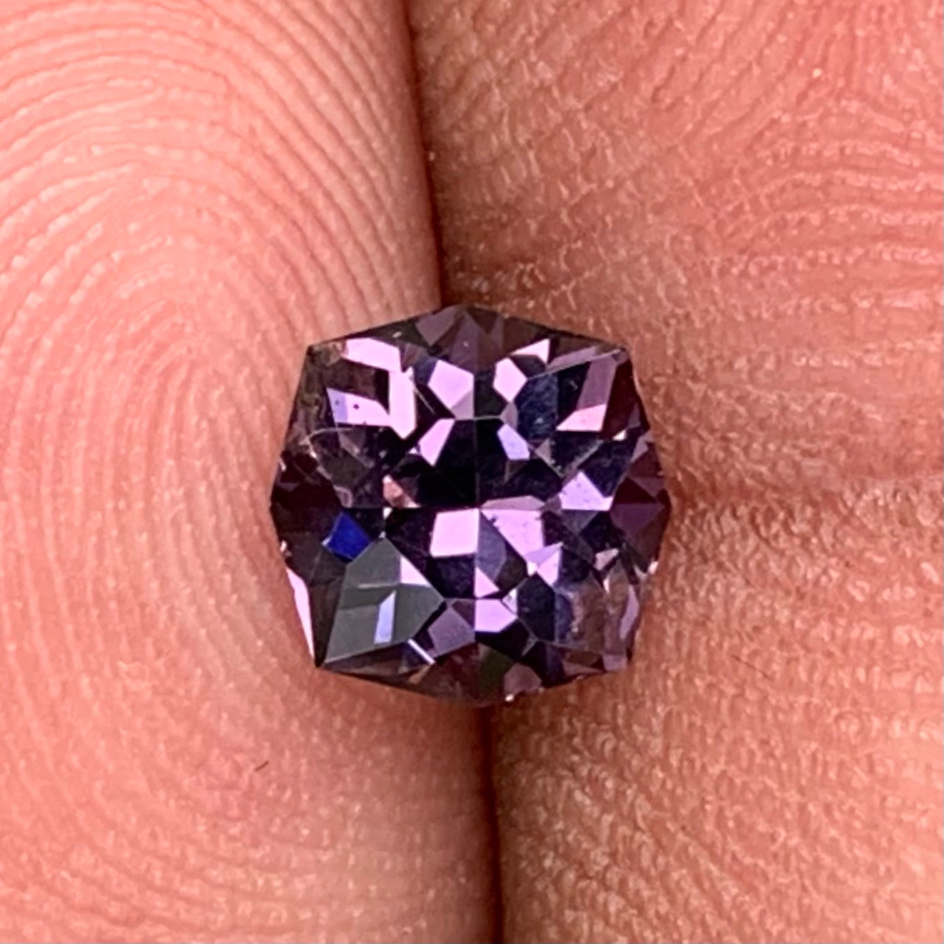 Purple Spinel Octagonal Flower 1.30 Ct Creative Cut Loose Gemstone